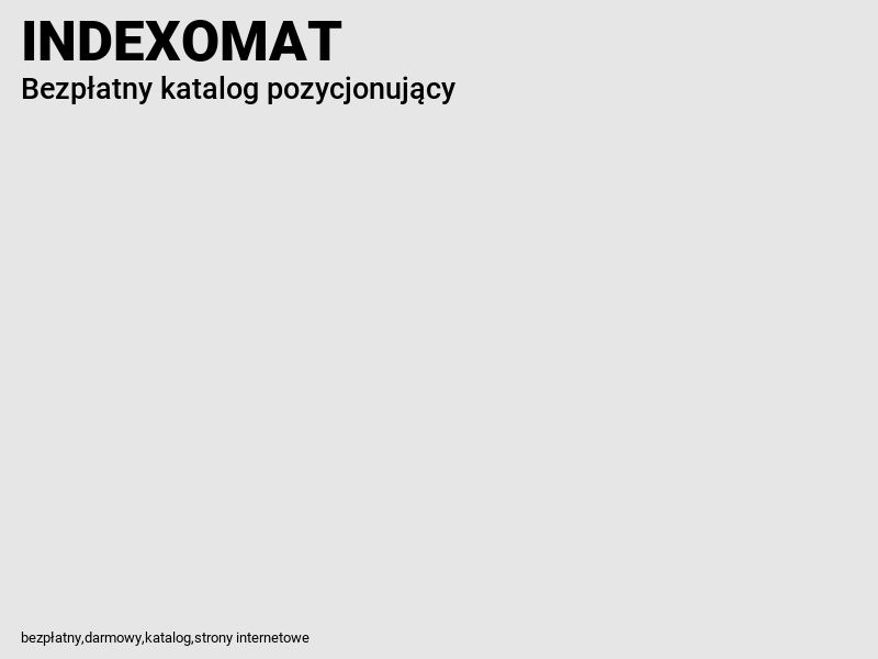 Katalog stron internetowych - Indexomat
