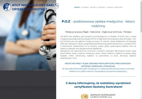 Profesjonalna opieka medyczna Atut Profesjonalna opieka medyczna Atut