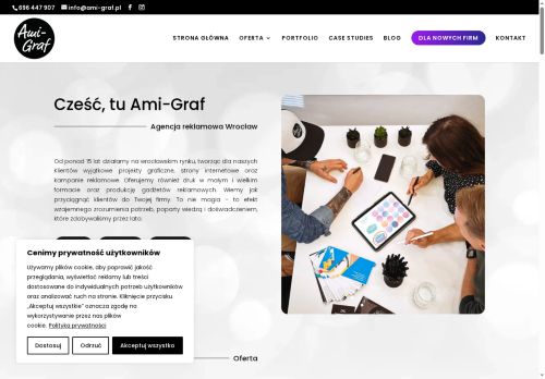 Projekty graficzne w Ami Graf we Wrocławiu