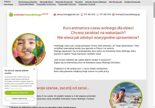 Kurs online: animator czasu wolnego. Sprawdzona i rzetelna wiedza!