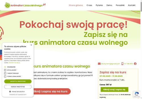 Internetowy kurs na animatora czasu wolnego: nowy sposób na karierę za