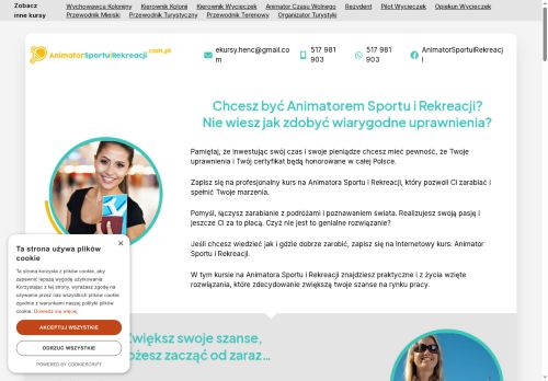 Kurs online: Zostań animatorem sportu i rekreacji. Szybko i sprawnie!