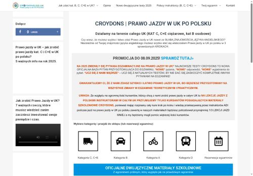 Croydons i Prawo Jazdy UK