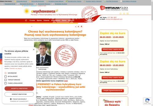 Kurs ONLINE na wychowawcę kolonii.