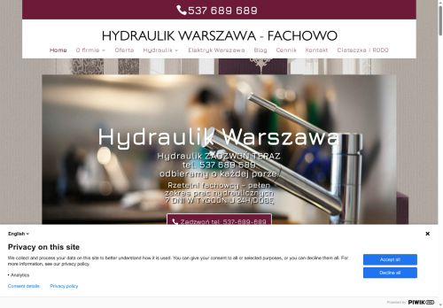 Pogotowie hydrauliczne Ryszard Dąbrowski Warszawa