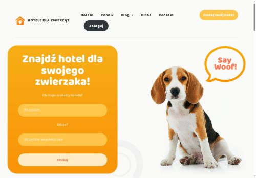 Hotele dla zwierząt portal internetowy