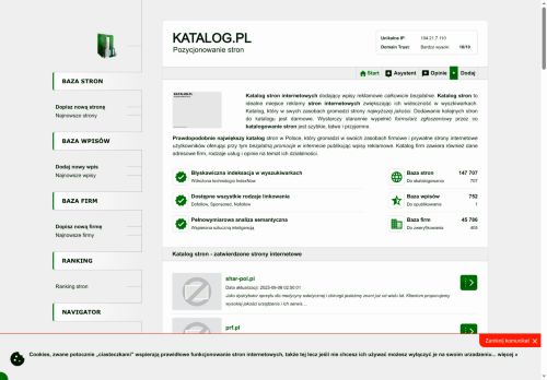 Pozycjonowany katalog stron