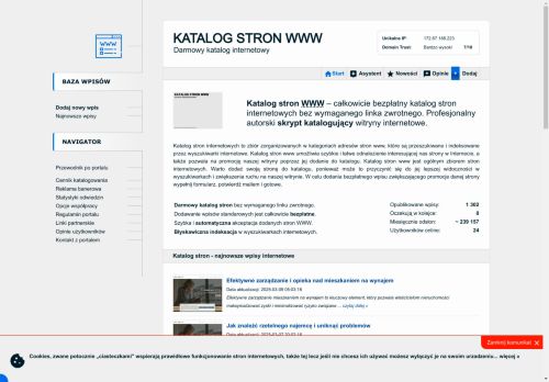 Bezpłatny katalog stron internetowych