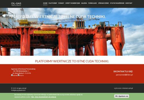 Wiiertnie wydobywcze ropy i gazu OIL GAS