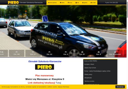 Nauka jazdy kat b Warszawa Ośrodek Szkolenia Kierowców Piero