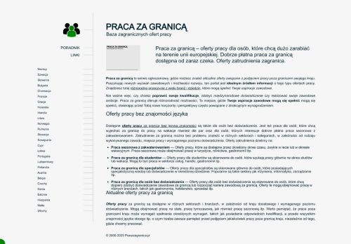 Oferty pracy za granicą jakie są wymagania