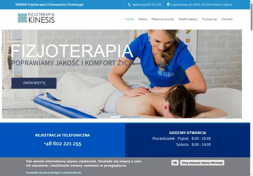 KINESIS Częstochowa Gabinet fizjoterapii