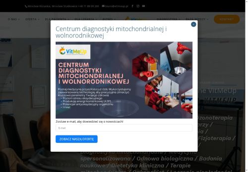 VitMeUp ozonoterapia i wodór molekularny